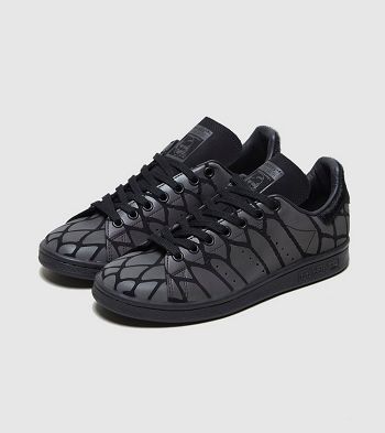 Botasky adidas Originals Stan Smith Stan Smith - Damske Topanky Čierne | PNE-372019